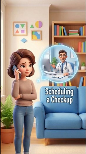 How a Woman Calls a Doctor to Make a Checkup Appointment | English Conversation Practice