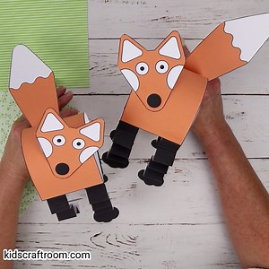 1K views · 29 reactions | This Printable Fox Puppet Craft is so easy and fun for preschoolers. Get your template here: https://kidscraftroom.com/printable-fox-puppet-craft/ | Kids Craft Room | Facebook