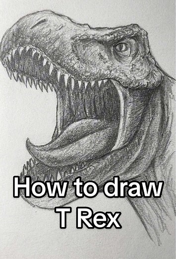 How to Draw Tyrannosaurus Rex from Jurassic World