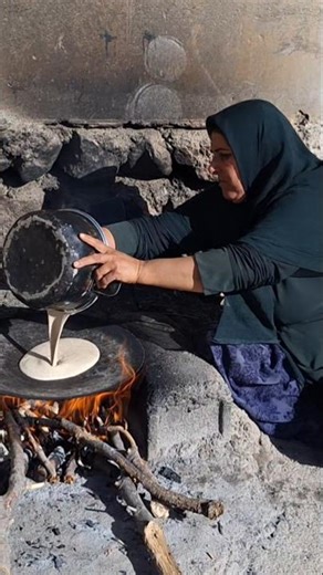 Fire-Baked Traditional Bread The Art of Sanam the Nomadic Woman