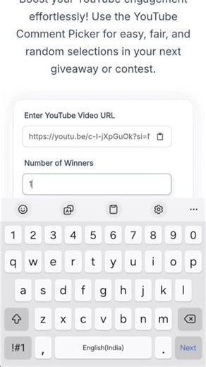 Random winner picker from comment #funny #trending comment #voice