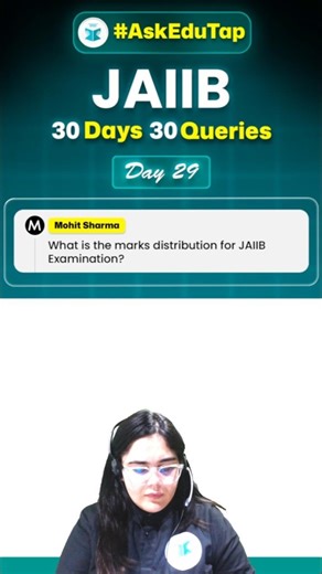 What is the marks distribution for JAIIB Exam ?