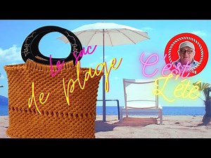 SAC DE PLAGE EN MACRAME ( PAS A PAS EN FRANCAIS )
