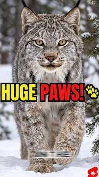 Why the lynx is perfectly built for snow ❄️🐱 #animalfacts #wildlife