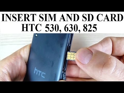 HTC Desire 530, 630, 825 - How to INSERT/REMOVE SIM Card and Memory SD Card