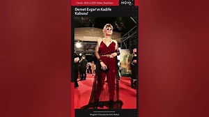 Demet Evgar’ın Altın Portakal Kıyafet Kazası!“Kadife mi?  Sauna mı?”#DedikoduKöşesi