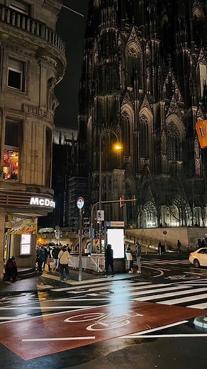The majestic Cologne Cathedral at night—where history meets breathtaking architecture! 🌙✨ Have you ever seen it illuminated like this? 🎥: chrizrockstar on TikTok #KölnerDom #Cathedral #NRW #NightViews #TravelGermany | Germany.ontravelx
