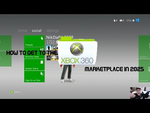 How to get to the Xbox 360 MARKETPLACE! In 2025