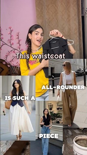 ✨How to Style ONE Waistcoat 4 Totally Different Ways😭||NanShh|| #youtubeshorts #outfitideas #shorts