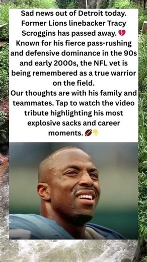 NFL MOURNS TRACY SCROGGINS 🕊️🦁