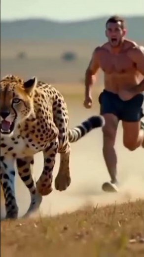 *"Man vs Cheetah: The Ultimate Speed Challenge!"*