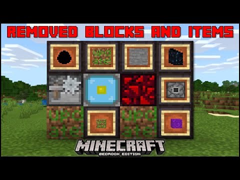 Minecraft Bedrock - Removed Secret Blocks & Items (Mobile/Xbox/PS4/Windows 10/Switch)