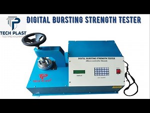 How to CalculateCorrugated Box Strength|Digital Bursting Strength Tester|Techplast Testing Machines