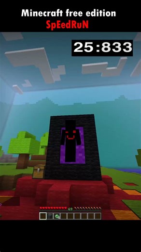 Minecraft free edition speedrun