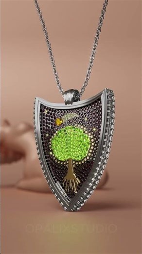 3D Jewelry Animation of the Necklace !OPALIXSTUDIO!