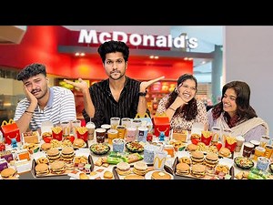 2 Girls vs 1 Boy 😳 | McDonald’s Menu Challenge | ₹5,000