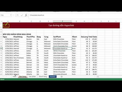 Bài 7: Cách tạo đường dẫn hyperlink trong Excel