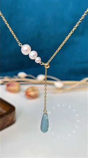 La douceur des perles, la fraîcheur de l’amazonite. Un collier ajustable, simple et raffiné. #diy