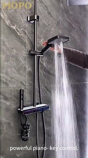 100% Solid Brass Body Shower Factory Smart Digital System with Starry LED MOPO Wholesale