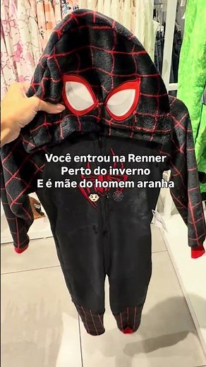 Pijama homem aranha na Renner pro inverno (link e cupom na descrição) #achadinhosrenner