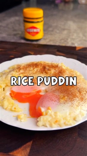 Saffron Rice Pudding Fried Eggs 🍳