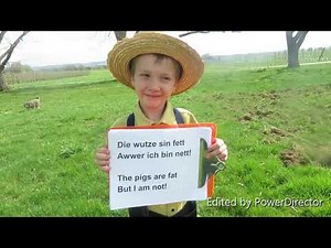 Speaking Amish with the Kauffmans: Lesson 1- Rhymes