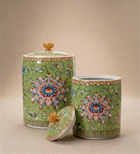 European Ceramic Storage Jar With Lid, Coffee Table Tea Jar, Living Room Candy Jar, Kitchen Cereal Dispenser, Rustic Gift Decor - Etsy