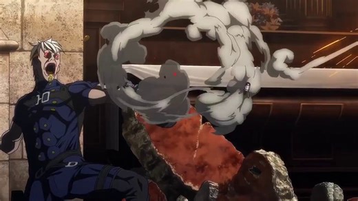 h anime action scenes: