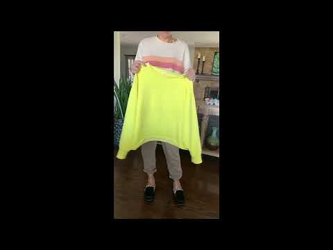 DIY off the shoulder sweatshirt