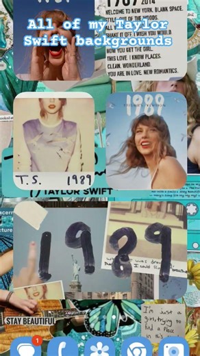 All of my Taylor Swift backgrounds #taylorswift #swifties #music #shorts