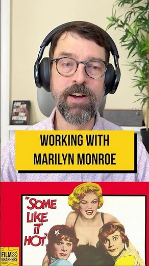 Working with Marilyn Monroe on Some Like It Hot... #billywilder #marilynmonroe #moviehistory #movies