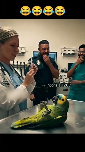 This parrot think That he's in mortal danger..#viralvideo #share #support #funny #video