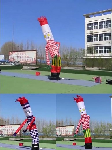 inflatable air dancer is in dancing!