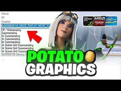 UNLOCK POTATO GRAPHICS in Fortnite for ANY GPU! 💻 (Max FPS + Ground FIX)
