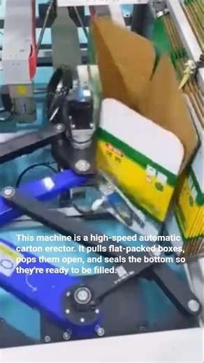 Insane Speed: Automatic Carton Erector in Action