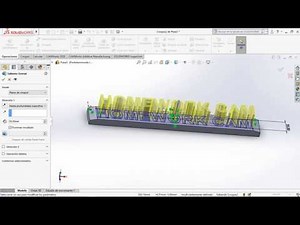SOLIDWORKS: Grabado usando operación "extruir base"
