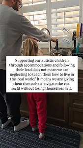 Supporting our autistic children through accommodations and following their lead does not mean we are neglecting to teach them how to live in the ‘real world.’ It means we are giving them the tools to navigate the real world without losing themselves in it. #autism #autistic #autismacceptance #autismawareness #autismcommunity #neurodiversity #accomodations | Autism Out Loud