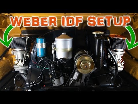 Complete WEBER 40 IDF Dual Carb Setup and Test Runs