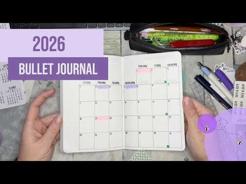 Set up for my B6 Stalogy Bullet Journal | Work Planner