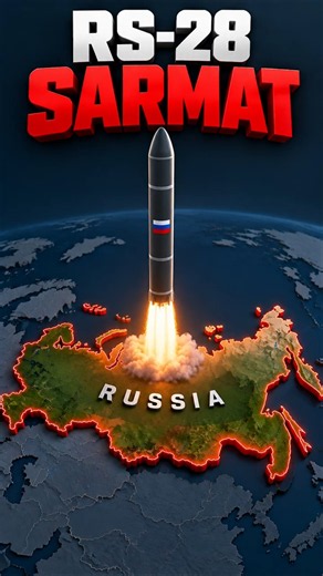 RS-28 SARMAT World's most powerful missile #shorts #3dexplained