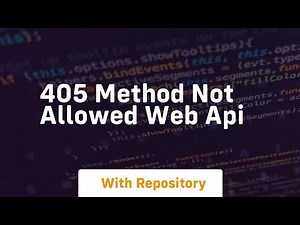 405 method not allowed web api