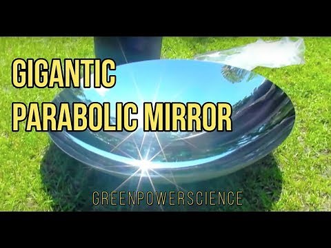 SOLAR COOKING 46" Parabolic Mirror Solar Stove Solar Oven GreenPowerScience