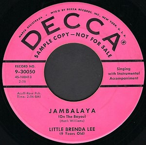 Little Brenda Lee (9 Years Old) - Jambalaya (On The Bayou)