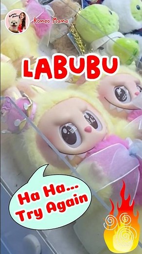😱Try to win LABUBU Claw Machine Game