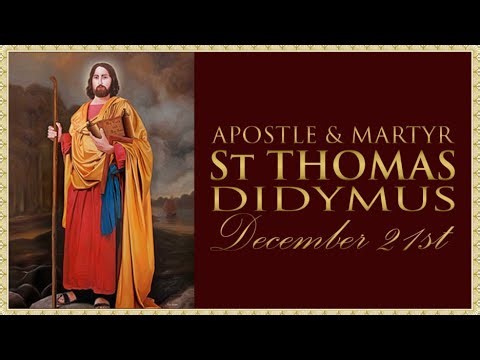 The Daily Mass: St Thomas, Apostle