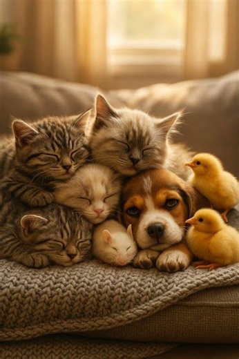 You’ve Never Seen a Nap This Cute Before! 寝顔は天使#groupnap #catnap #snuggledup #bedtimevibes #dreamlan