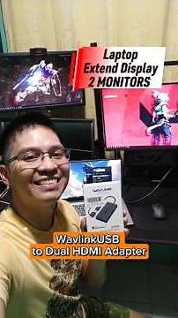 Wavlink USB 3.0 Dual HDMI Display Adapter #dualmonitor #laptopmonitor #laptop #wavlink #techreview