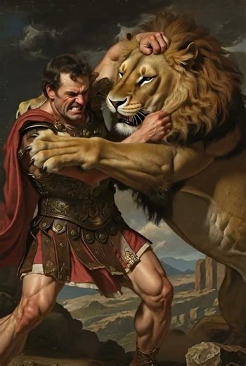 The Symbolism of Greek Soldiers Fighting Lions in Ancient History
