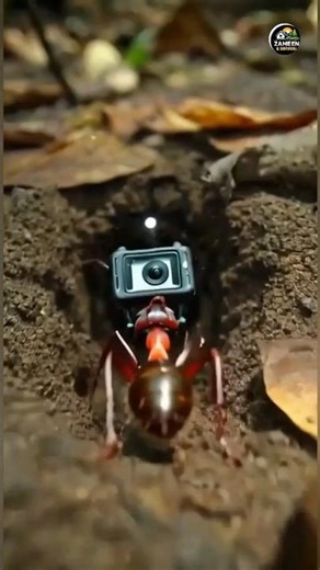 Ant POV Camera Inside Jungle Colony | Real Micro Camera Footage#AntPOV #InsectWorld #NatureShorts