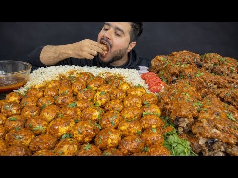 Full Tray Egg Curry & Mutton Curry Rice | Satisfying Desi Mukbang ASMR